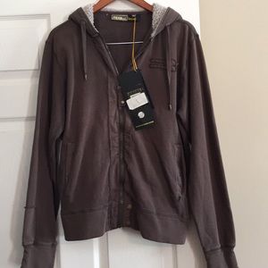 NWT RG512 brown kaki hoodie